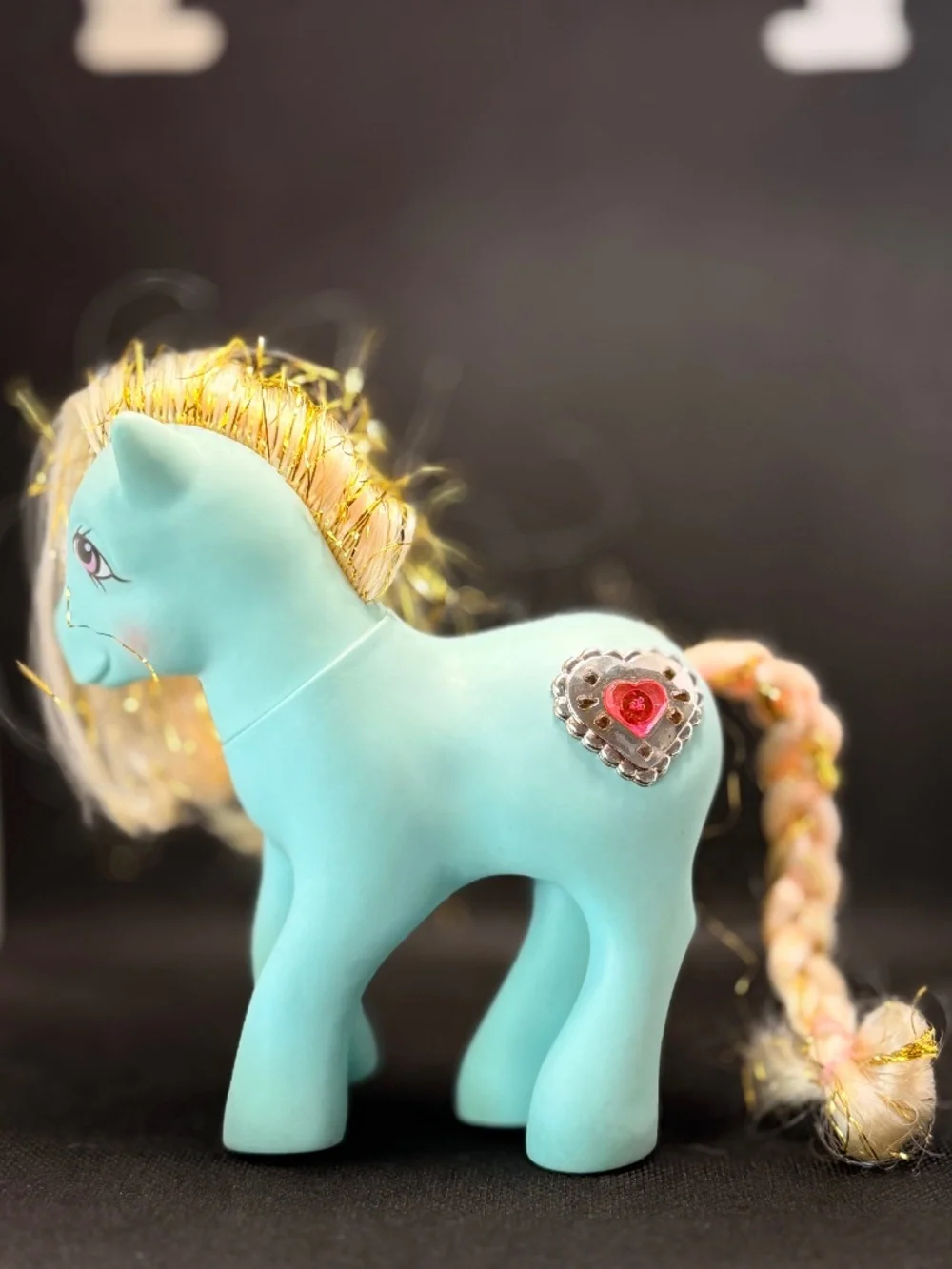 Vintage G1 Princess Serena My Little Pony 1987 Gold Tinsel Hair